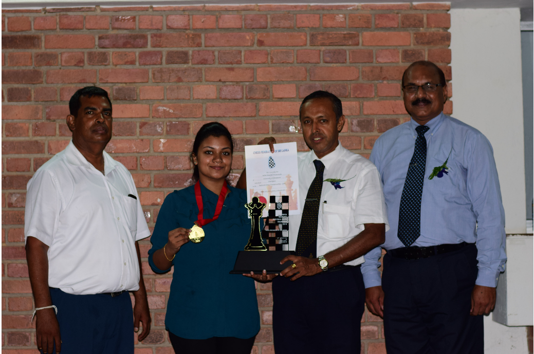 Captain of the University of Moratuwa Women Chess Team won the Sri Lanka National Chess Championship this year