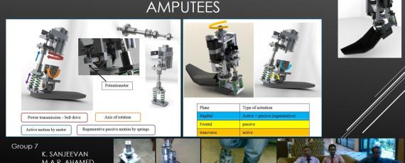 A Robotic Prosthesis for Lower Limb Amputees