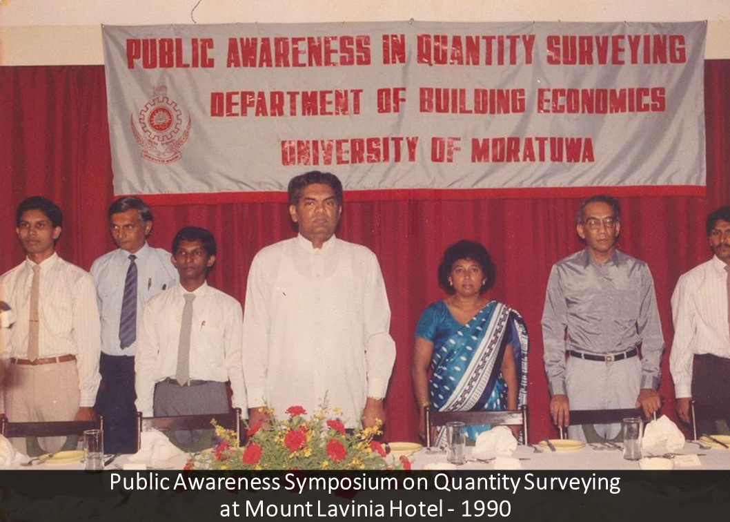 Public Awareness Symposium on Quantity Surveying at Mount Lavinia Hotel - 1990
