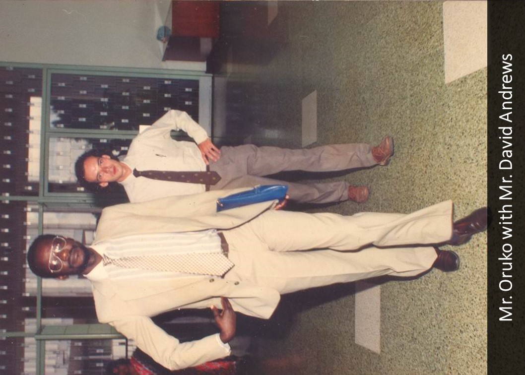 Mr. Oruko with Mr. David Andrews