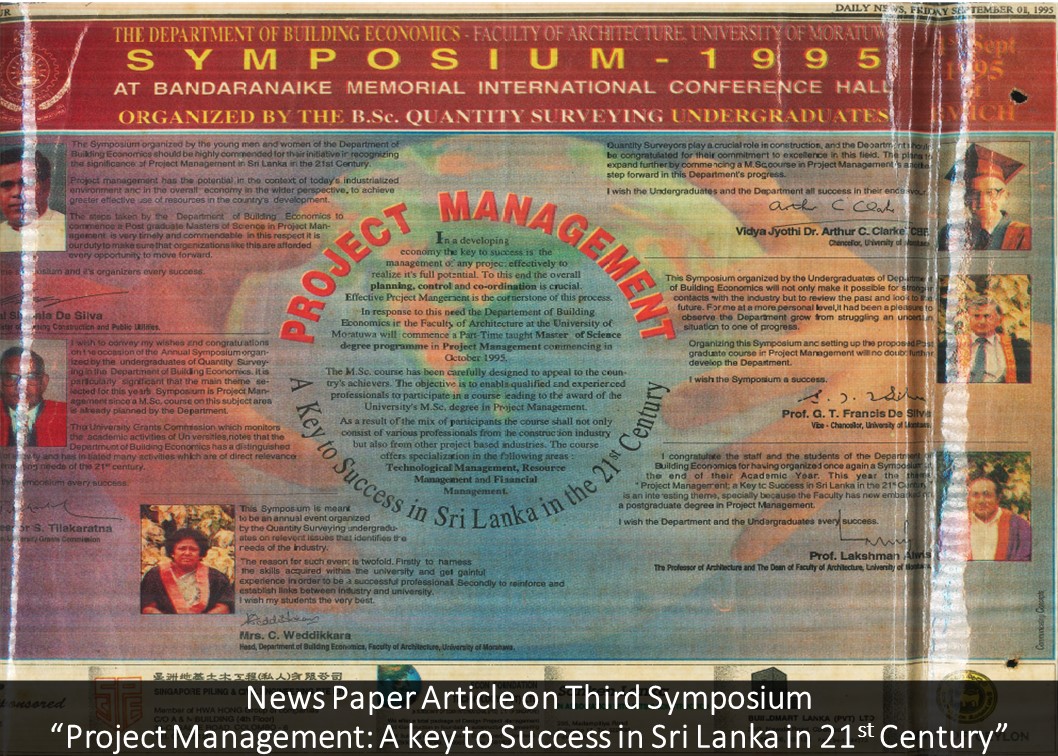 News Paper Article on Third Symposium