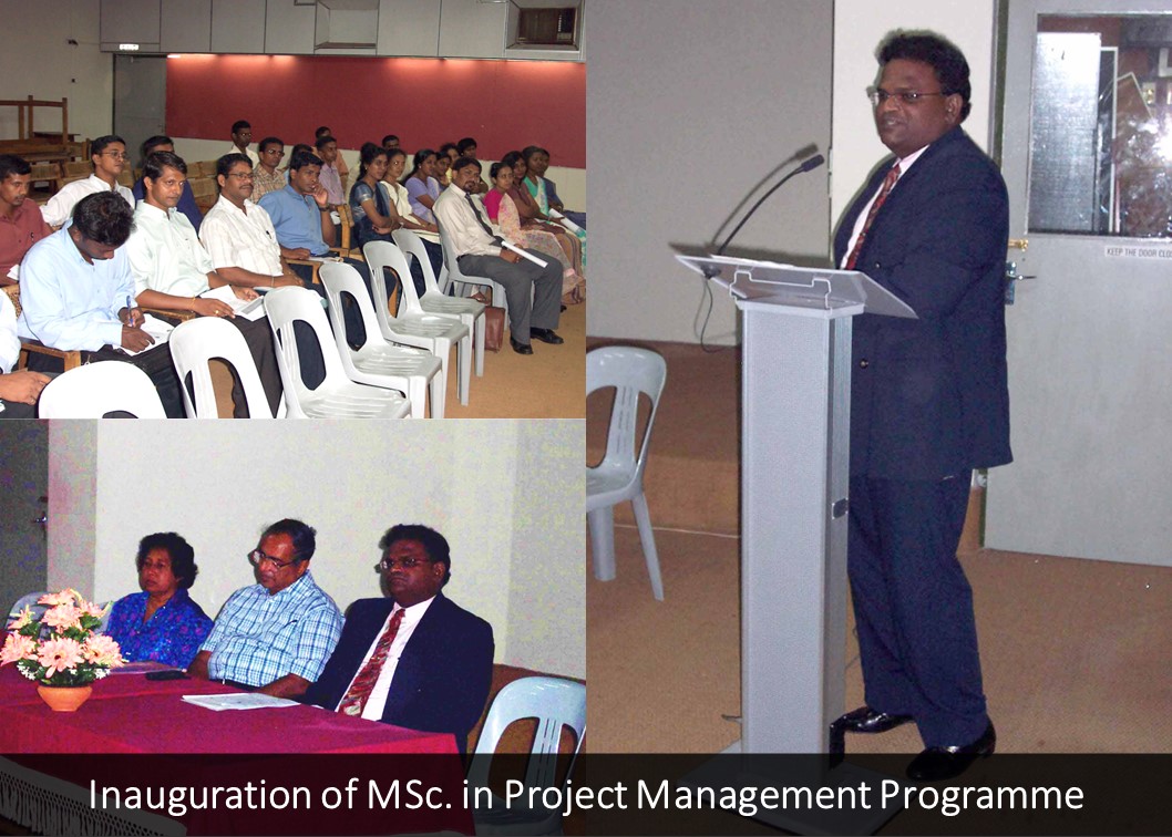 Inauguration of MSc. in Project Management Programme