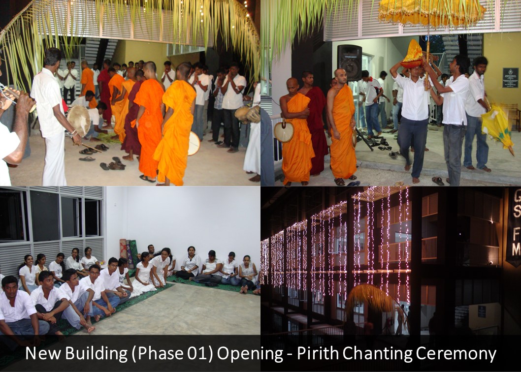 New Building (Phase 01) Opening - Pirith Chanting Ceremony