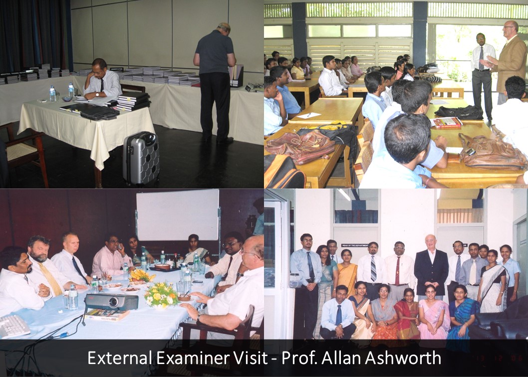 External Examiner Visit - Prof. Allan Ashworth