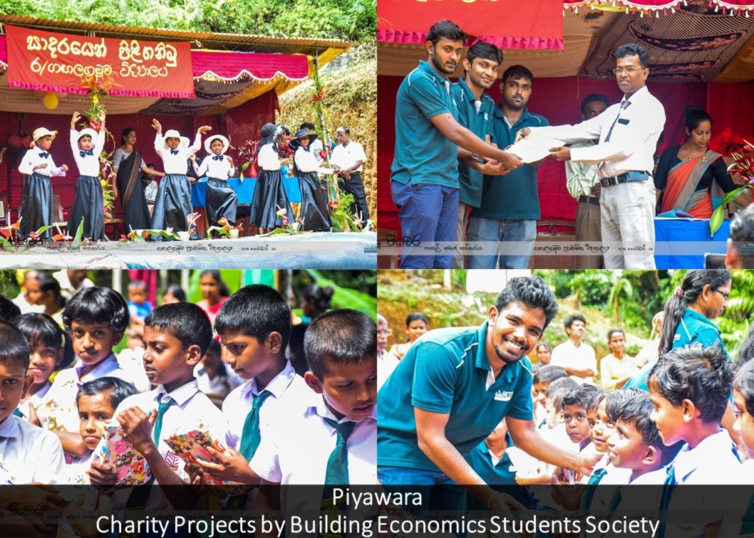 Piyawara Charity Projects by Building Economics Students Society 