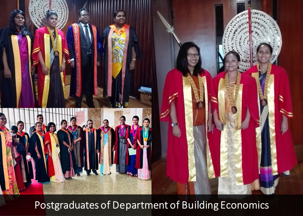 Postgraduates of Department of Building Economics