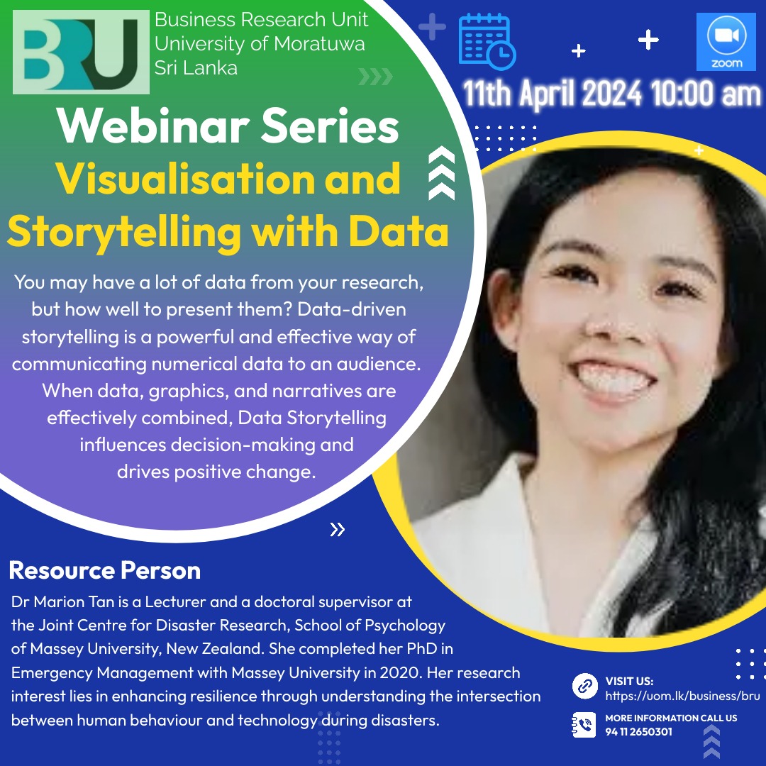 Visualisation and Storytelling with Data Webinar Series