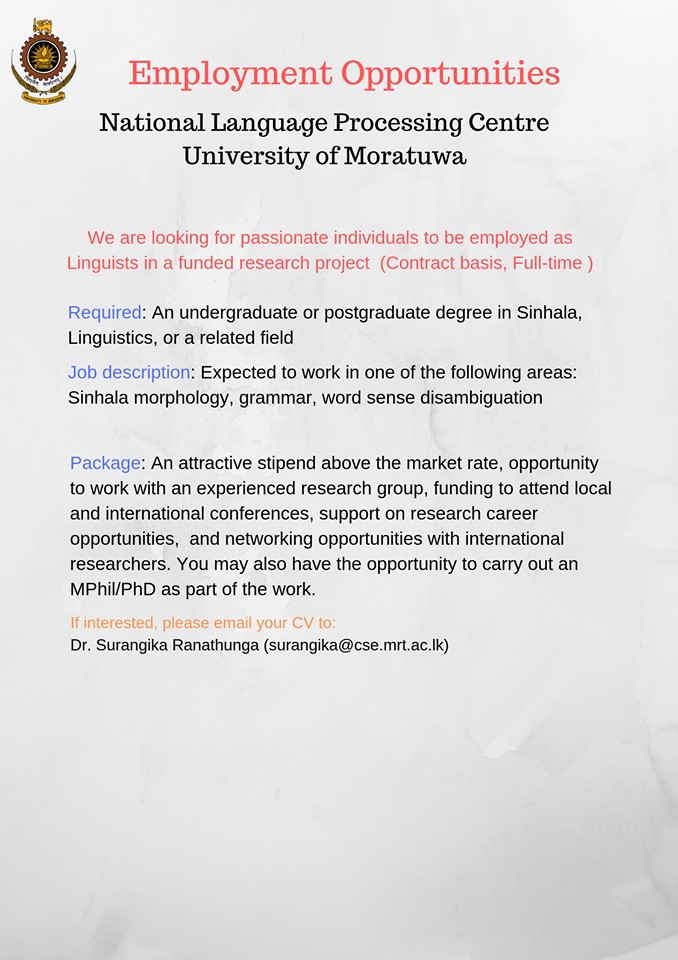 Linguist wanted