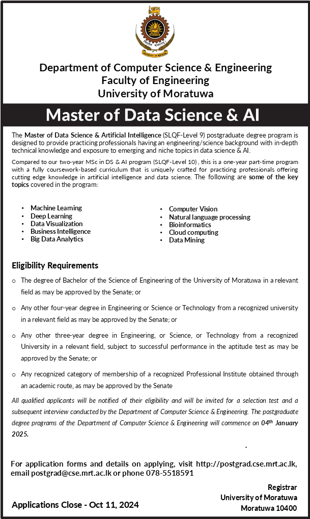 Master of Data Science & AI