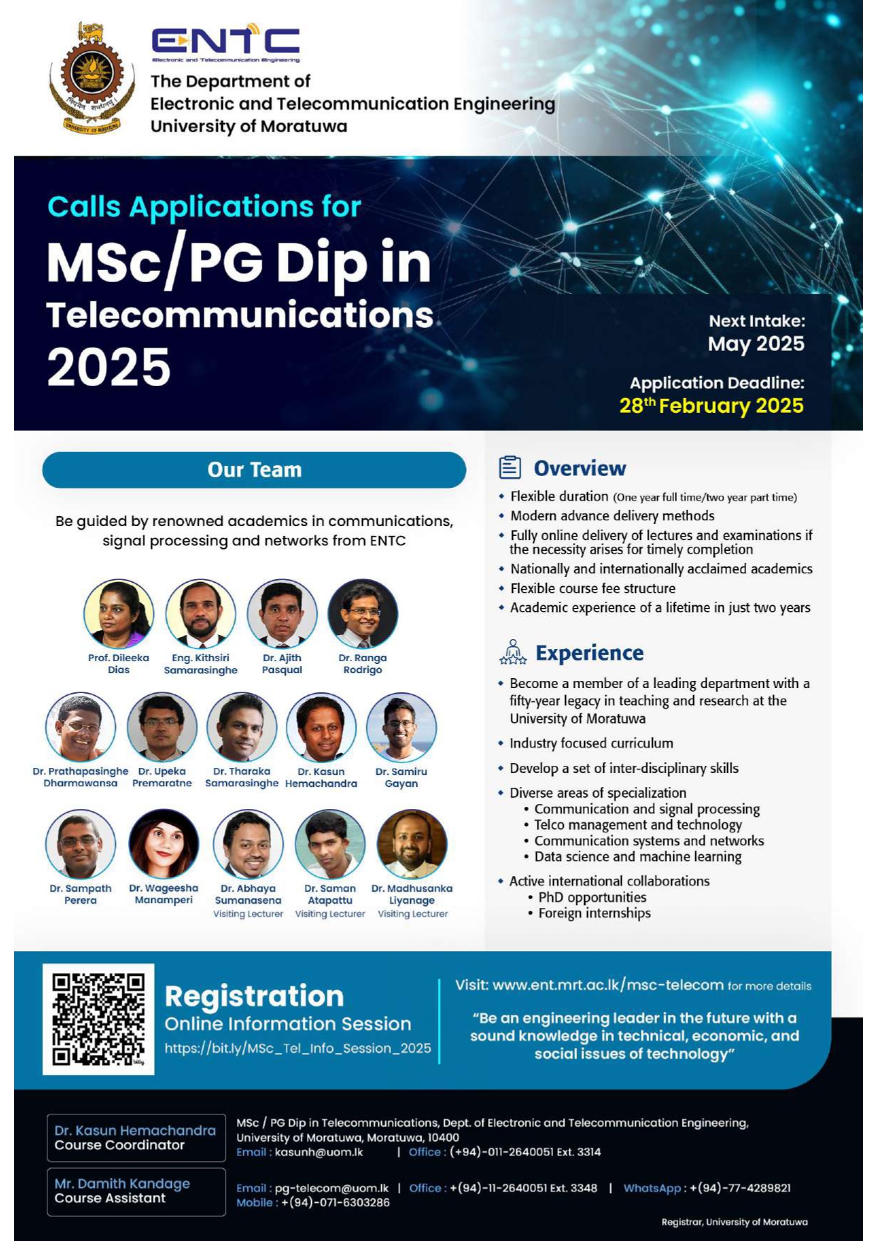 MSc/PG Diploma in Telecommunications