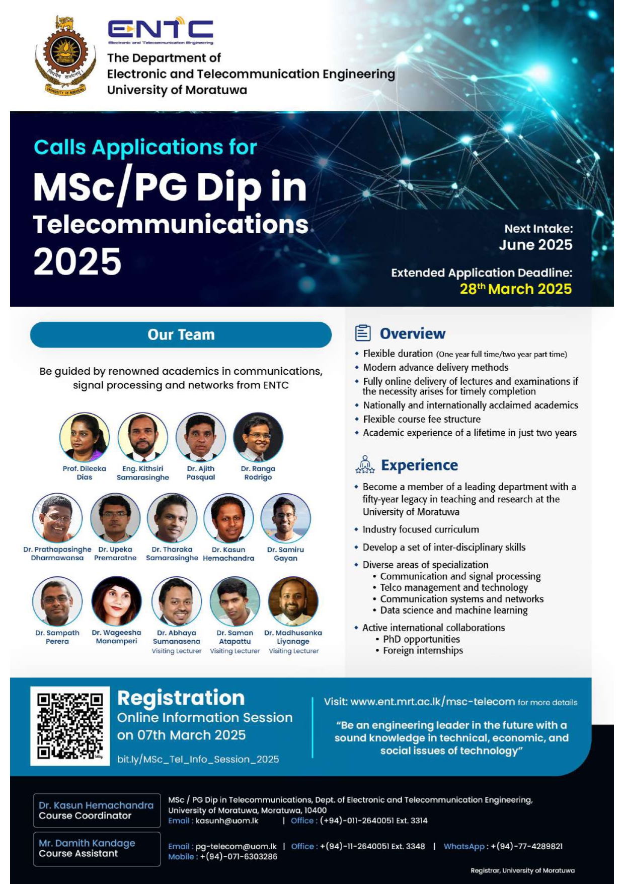 MScPG Diploma in Telecommunications