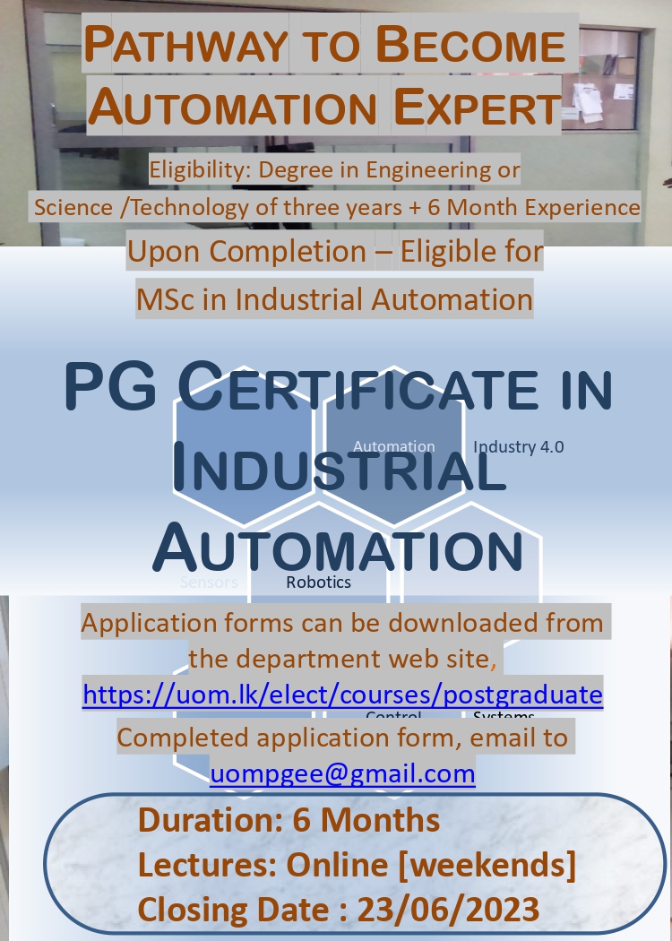 PG Certificate in Industrial Automation