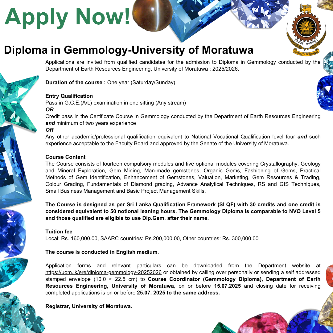 Gemmology 2025/26
