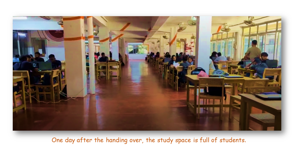 A Gift from the B.Sc. Engineering 80/84 Batch- Refurbishment of the study area ironically known as “Apaaya”