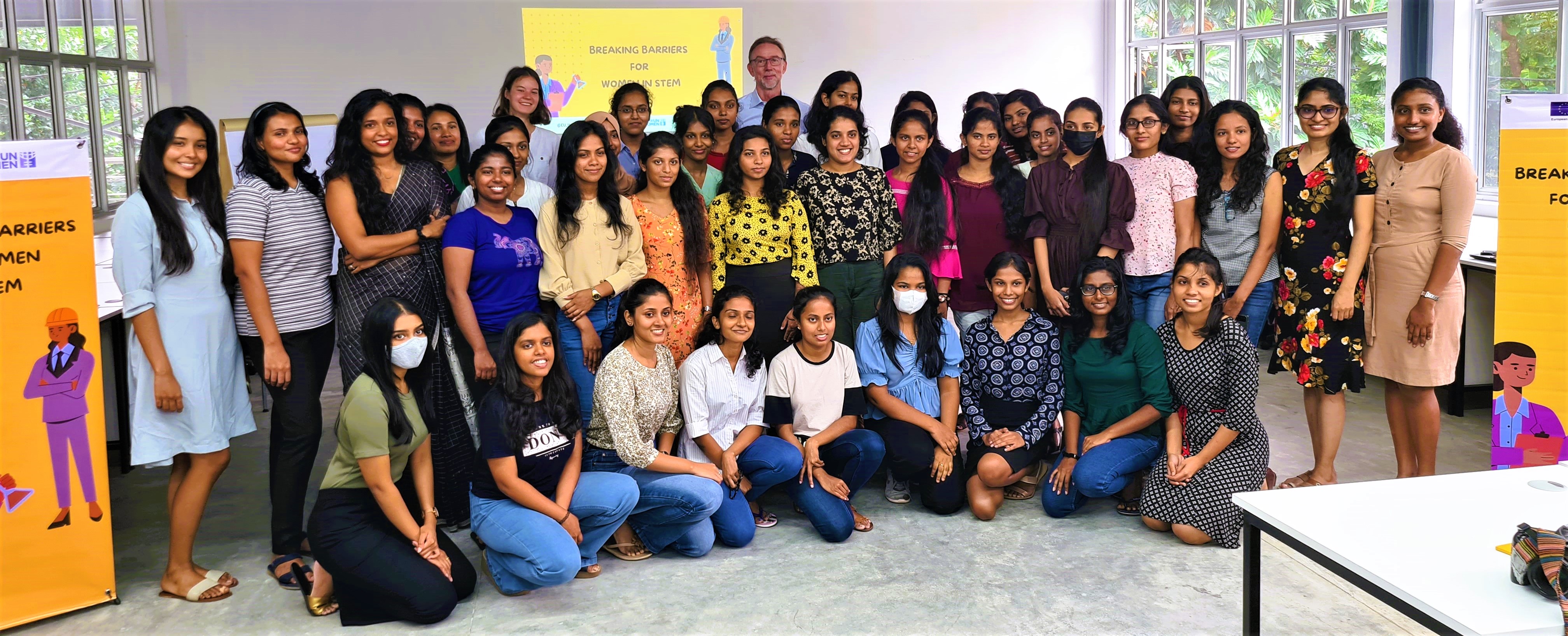 “Breaking barriers for women entering the STEM Workforce: Navigating Challenges and Opportunities" conducted by UN Women Sri Lanka and EU for UOM students