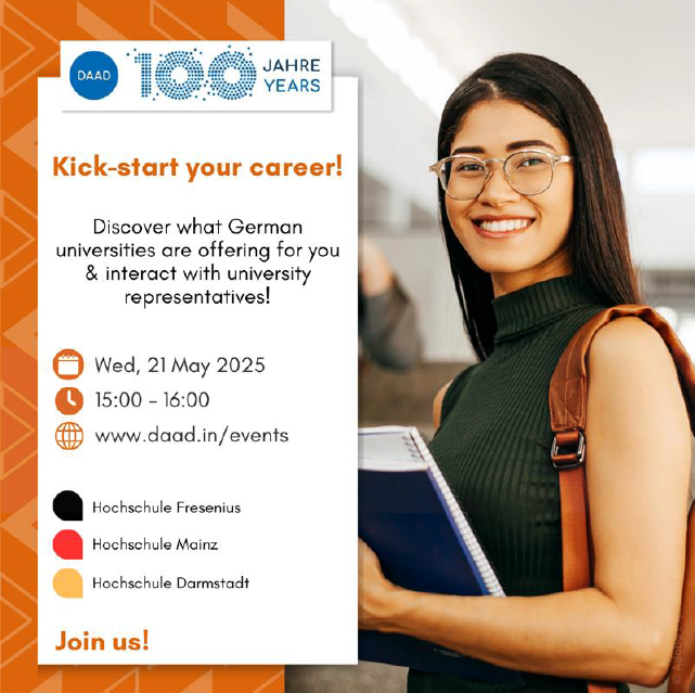 Online Session with German Universities 21 May, 15:00 - 16:00 IST