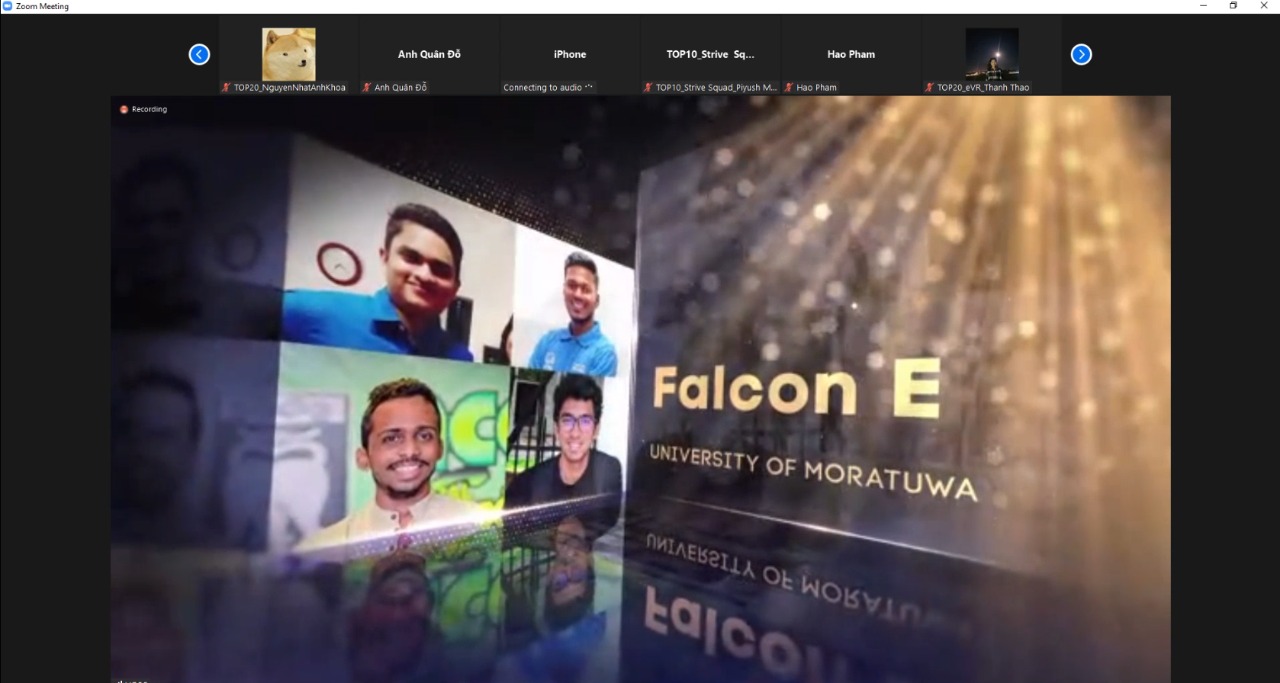 TEAM FALCON E REACHES TOP 20 IN VINUNIVERSITY GLOBAL CASE COMPETITION 2021