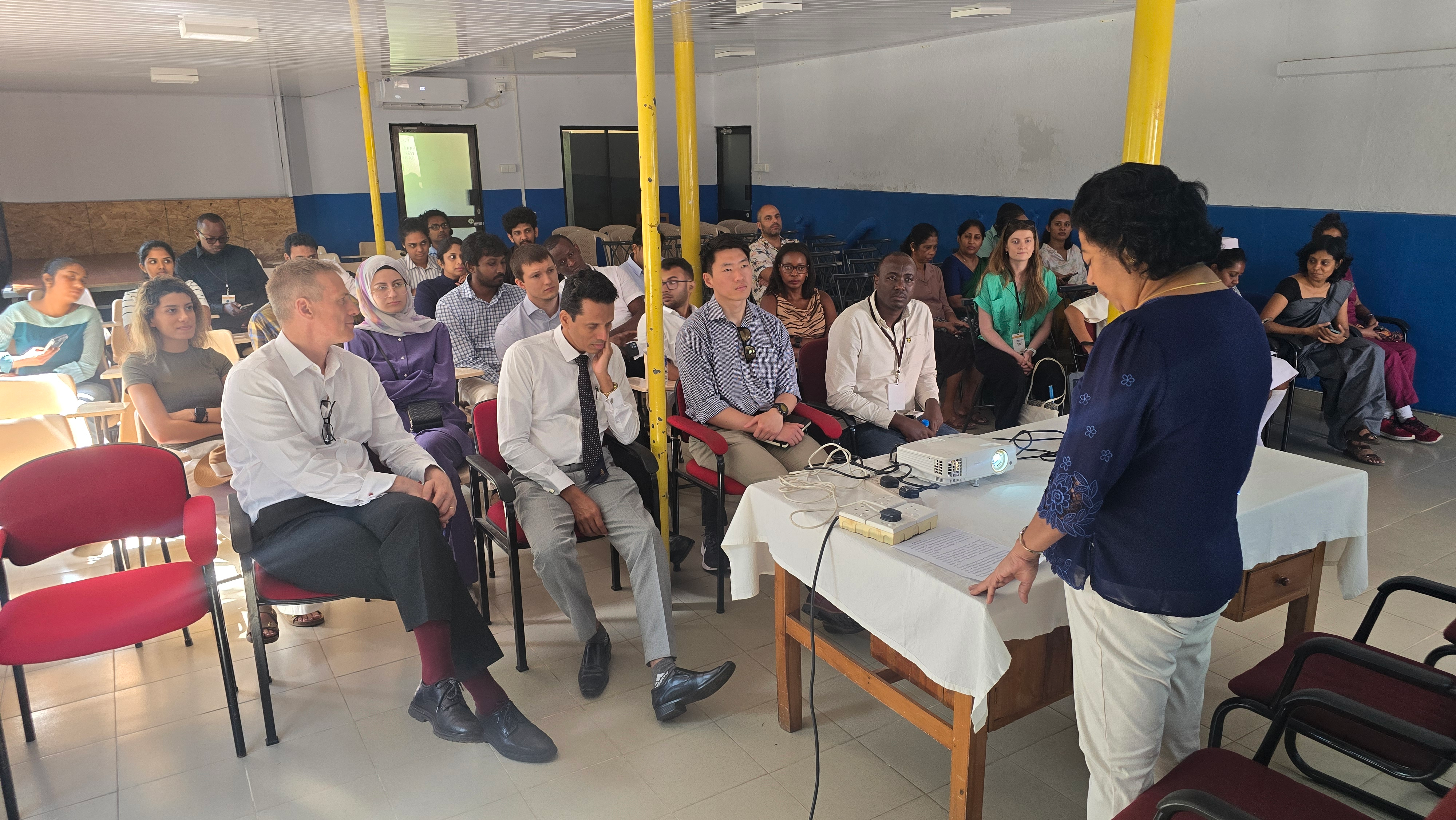Briefing on rehabilitation services during the Ragama site visit
