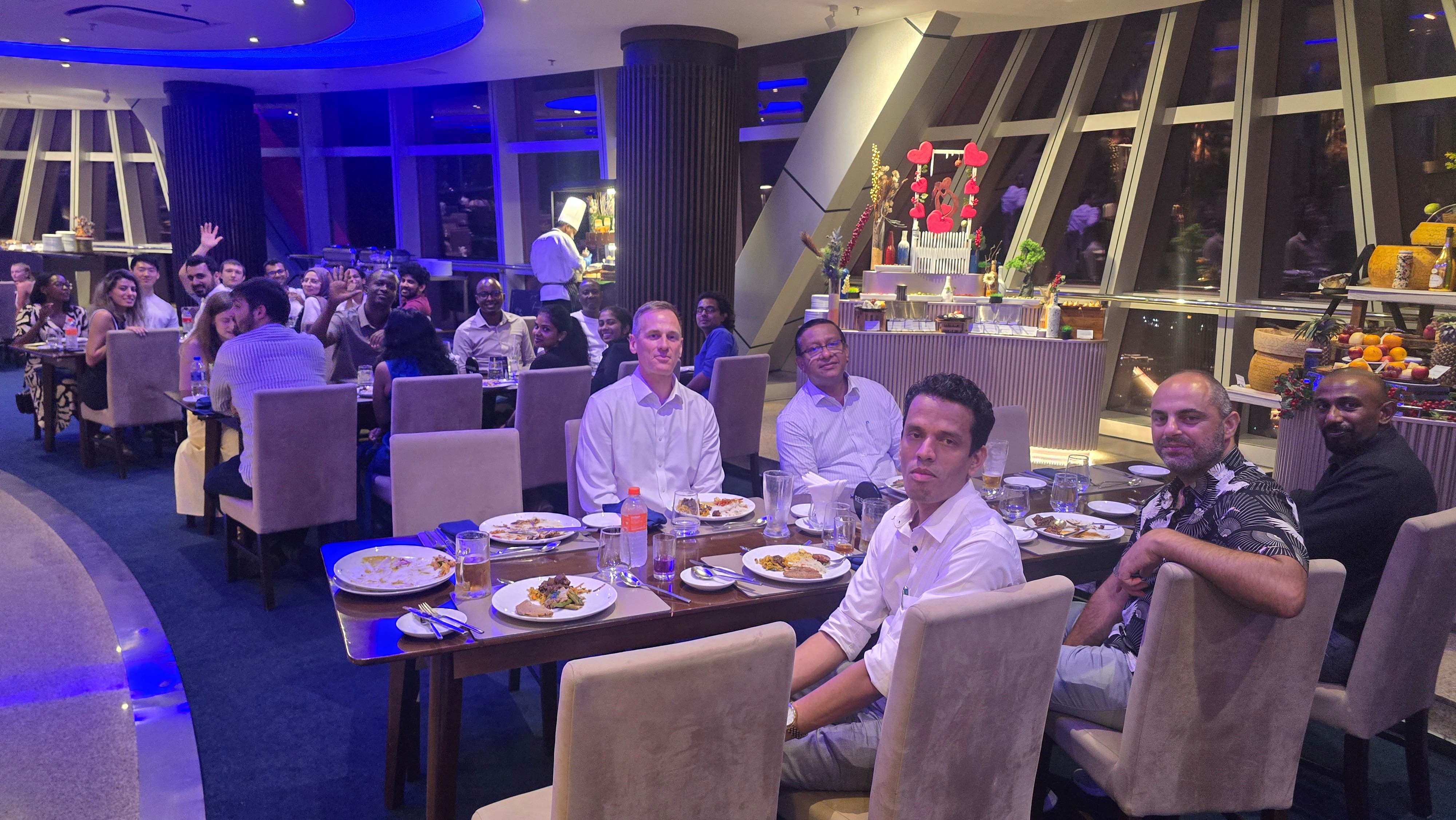 Welcome dinner hosted at Blue Orbit by Citrus, Lotus Tower