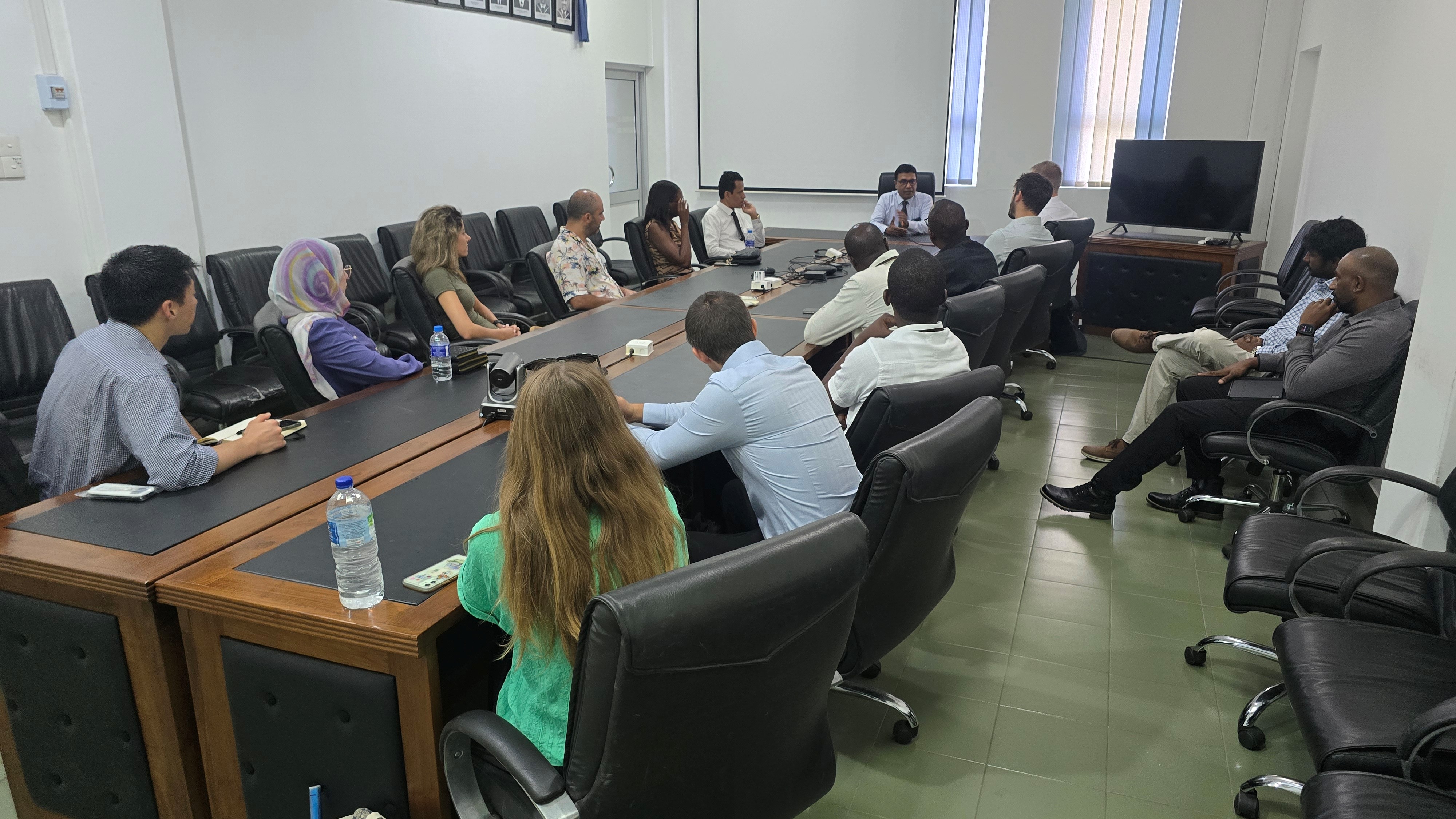 Discussion session in the departmental boardroom