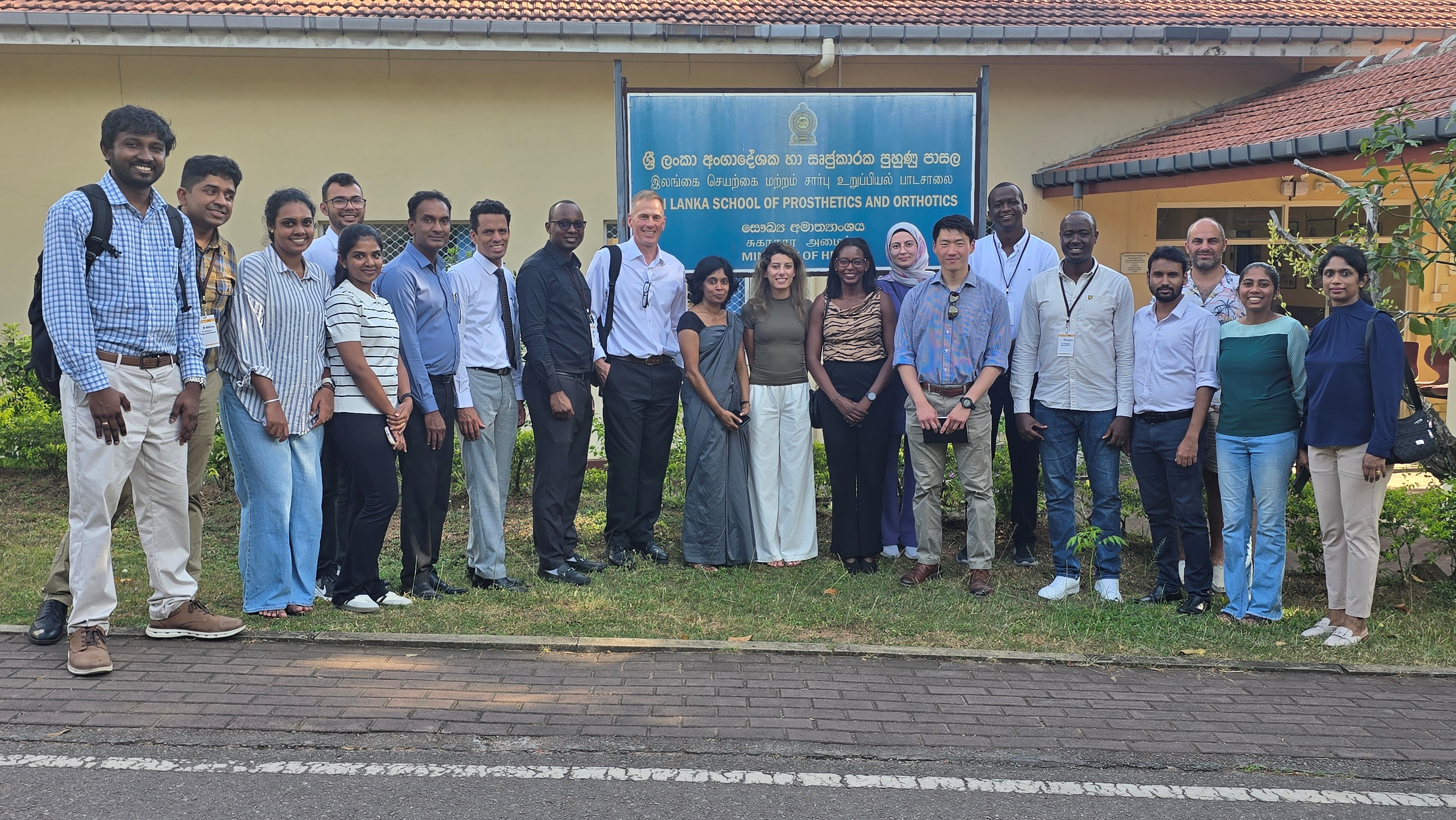 Delegates at the Sri Lanka School of Prosthetics and Orthotics