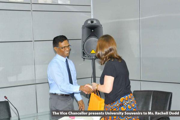 The Vice Chancellor presents University Souvenirs