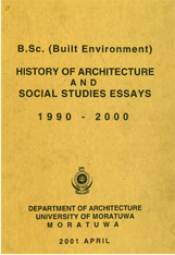 Catalogue B.Sc. (Built Environment)