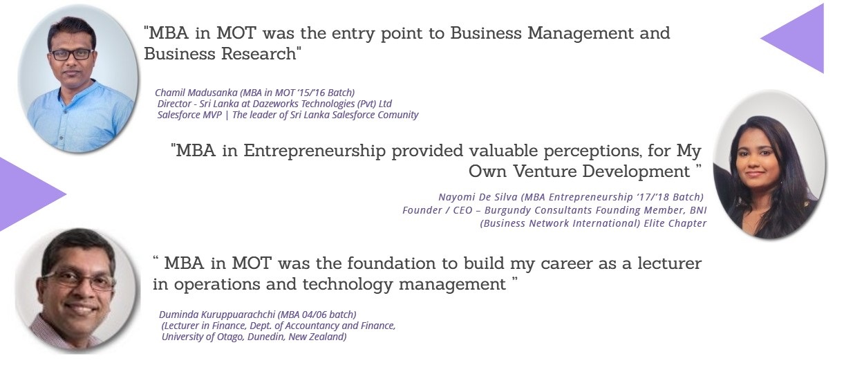  MBA in Management of Technology (MOT) &  MBA in Entrepreneurship