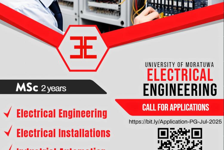 MSc in Electrical Engineering/Electrical Installations/Industrial Automation, PGC in Industrial Automation