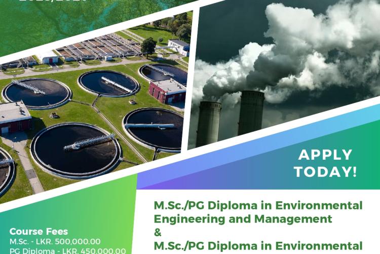 M.Sc. / PG Diploma in Environmental Engineering and Management and M.Sc. / PG Diploma in Environmental Management