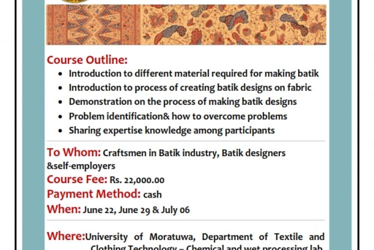 Workshop on Application and Knowledge Sharing in Batik Techniques