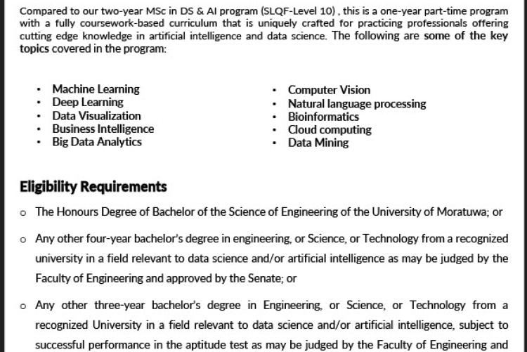 Master of Data Science & AI
