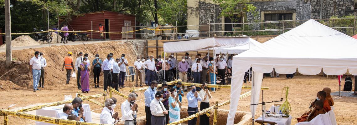 Foundation stone laying ceremony of the MSE new building 