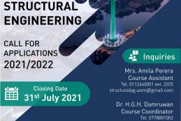 MSc. in Structural Engineering – 2021/2022