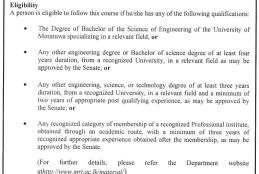 MSc/PG Diploma in Nanotechnology