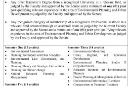 MSc/PG Dip in Environmental Planning