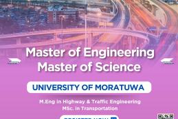 M.Eng. in Highway & Traffic Engineering / MSc. in Transportation