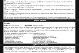 MSc/PG Diploma in Artificial Intelligence