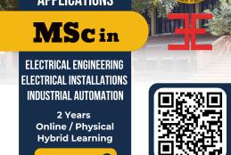 MSc in Electrical Engineering/Electrical Installations/Industrial Automation, PGC in Industrial Automation