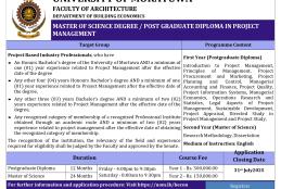 MSc/PG Diploma in Project Management