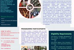 Msc /PG Diploma in OSH Management Programme