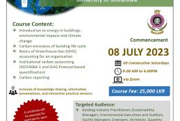 Training programme on Institutional Carbon Accounting and Reporting
