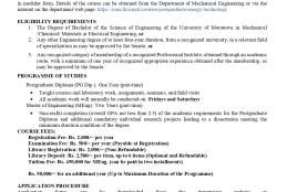 MEng/Pg Diploma in Energy Technology