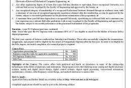 Msc /PG Diploma in Electronics and Automation 2020