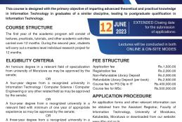 MSc/PG Diplma in Information Technology
