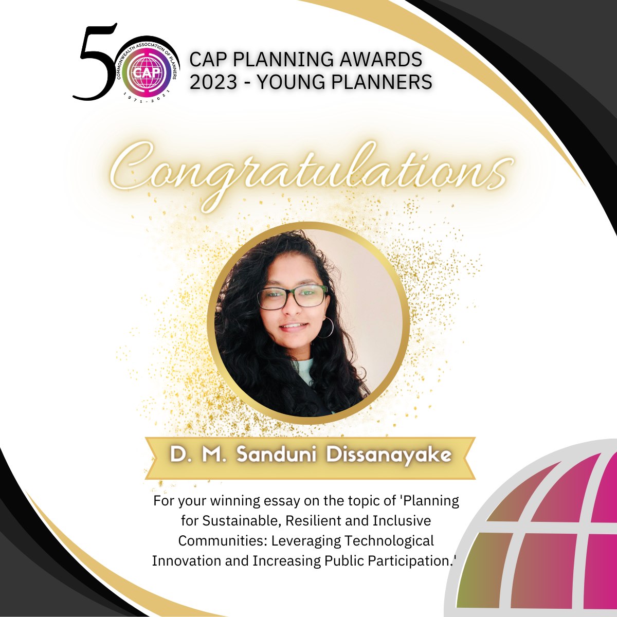 Congratulations Saduni!