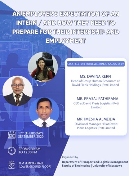 A discussion on an employer expectation of an intern / and how they need to prepare for their internship and employment