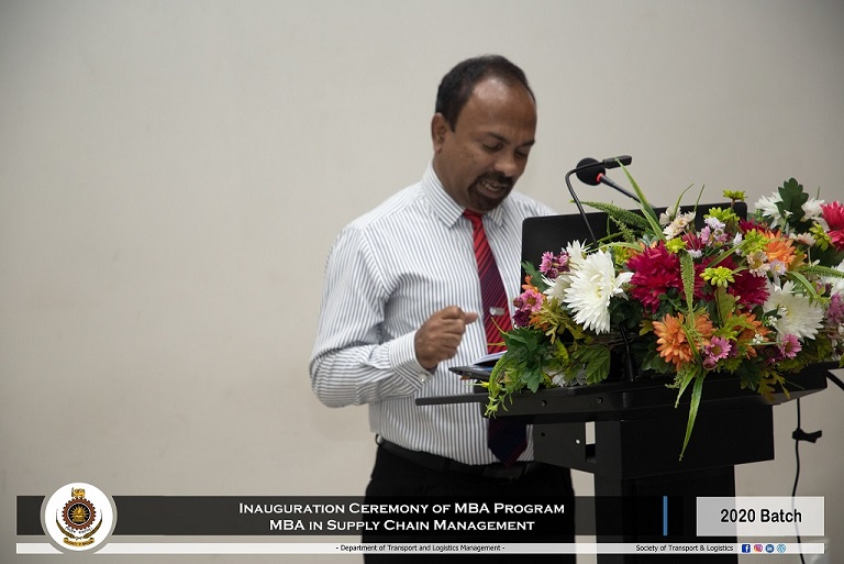 Inauguration Ceremony of MBA in SUPPLY CHAIN MANAGEMENT 2020 Intake